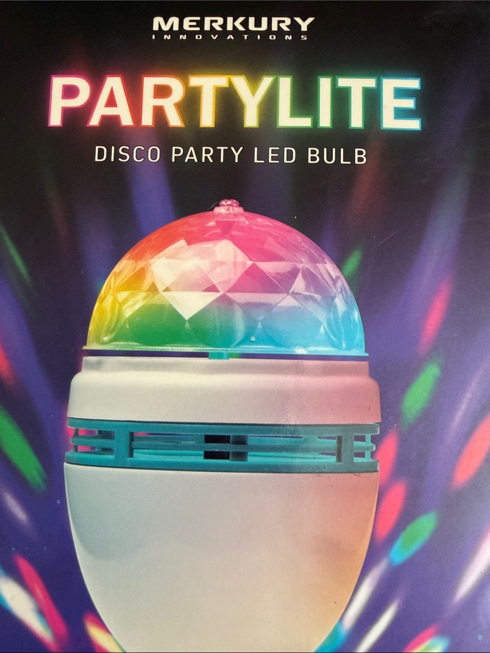 MERKURY INNOVATIONS 🪩DISCO PARTY🪩 LED SELF-ROTATING MULTI LIGHT BULBS 🌟BNIB🌟 - Picture 14 of 16